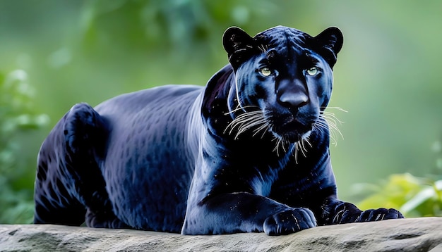 Black panther animal picture background