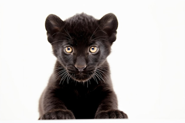 a black panther is looking at the camera