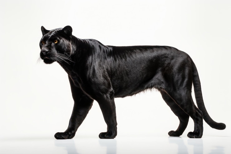 Photo black panther wildlife mammal animal