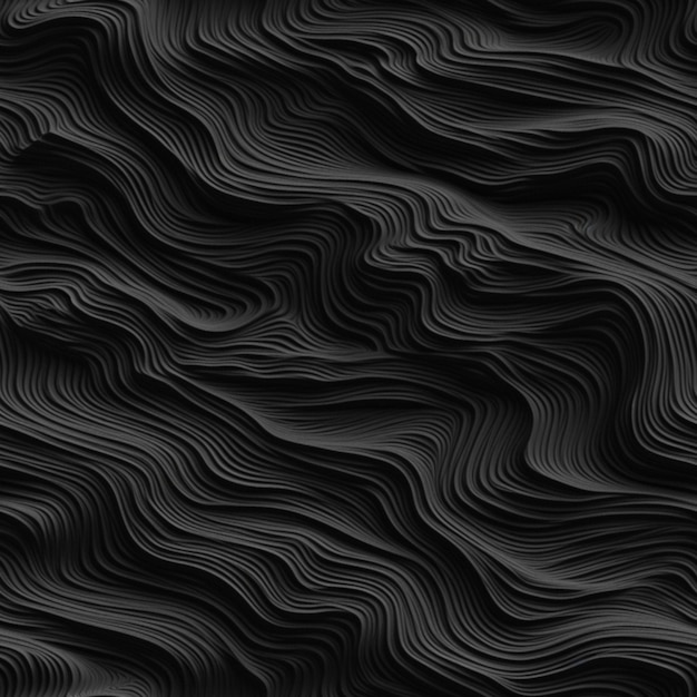 Photo black paper background with a wavy pattern