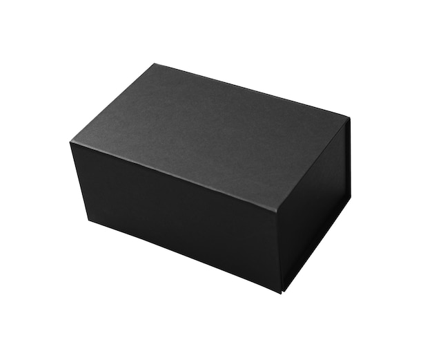 black paper box