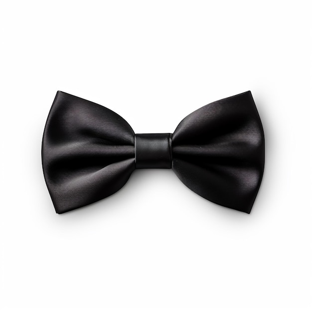 black party wearing silk bow