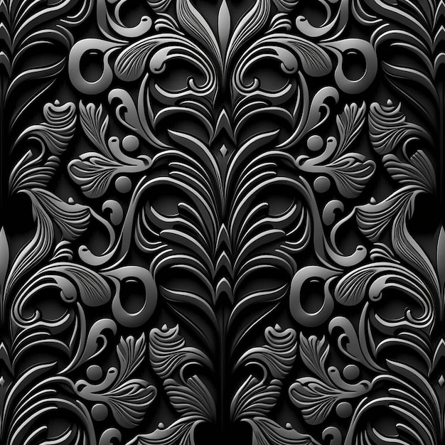 Black Pattern Texture Seamless Tile