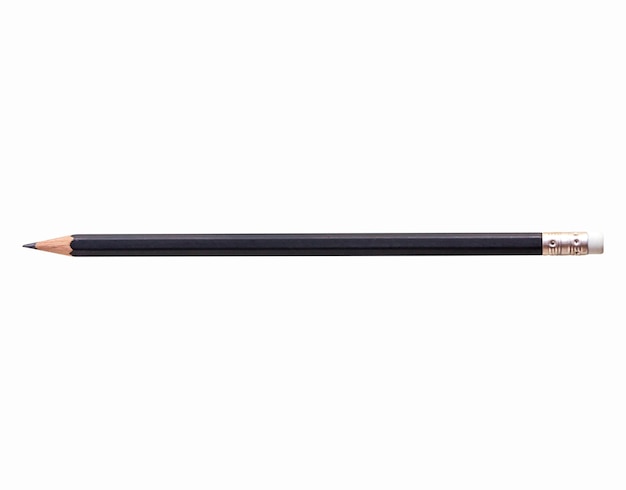 Black pencil isolated on white background