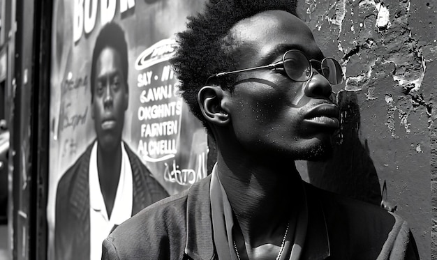 ハーレムのストリート写真の黒人