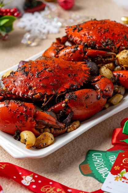 Black Pepper Crab Indonesia Kepiting Lada Hitam