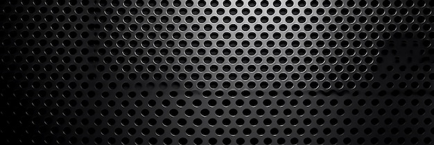 Black Perforated Metal Background Industrial Sophistication