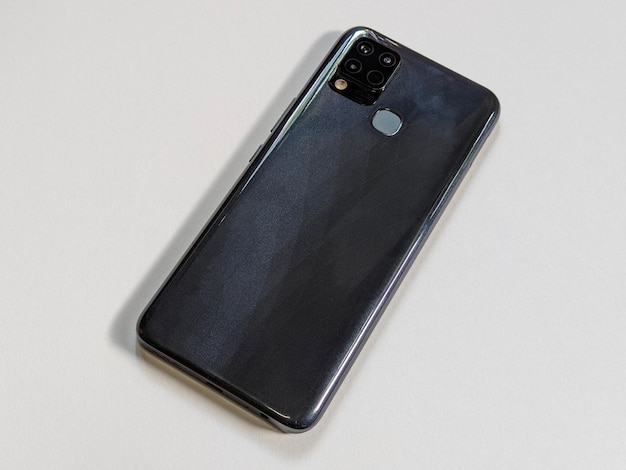 A black phone on isolated background