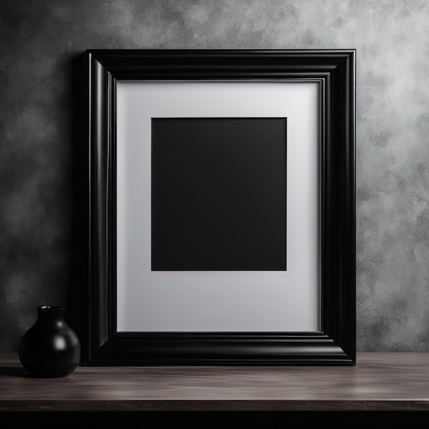 черная рамка для фотографий на черном деревянном полупустая фоторамка на черном фоне с копией t