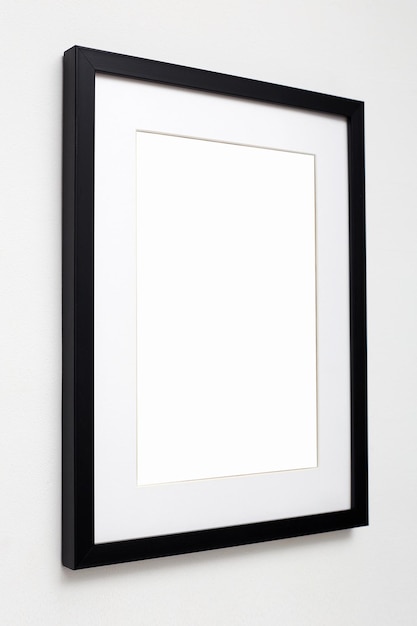 black picture frame stylish photoframe with passepartout for poster or pictute gallery wall