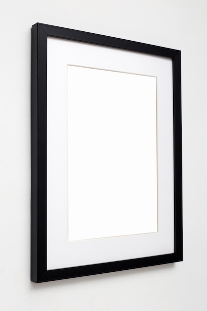 black picture frame Stylish photoframe with passepartout for poster or pictute Gallery wall