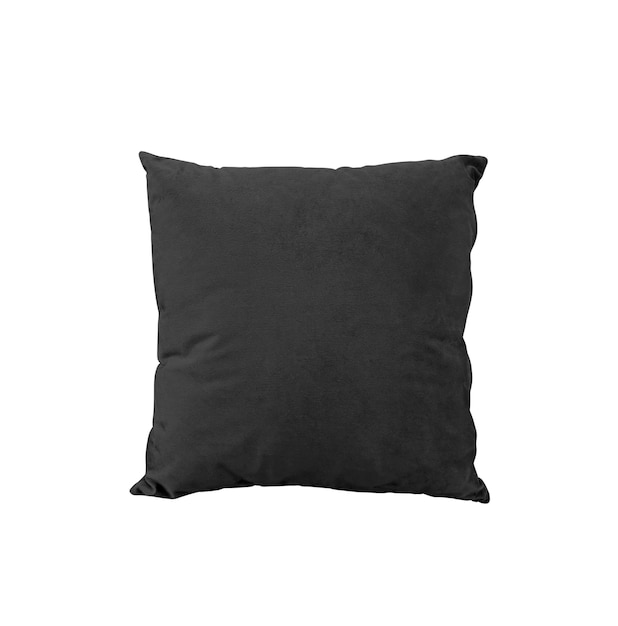 Photo black pillow on a white background