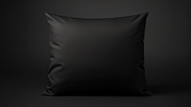 a black pillow with a black pillow that says " the word " on it.