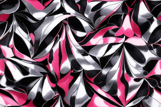 black pink and silver seamless pattern