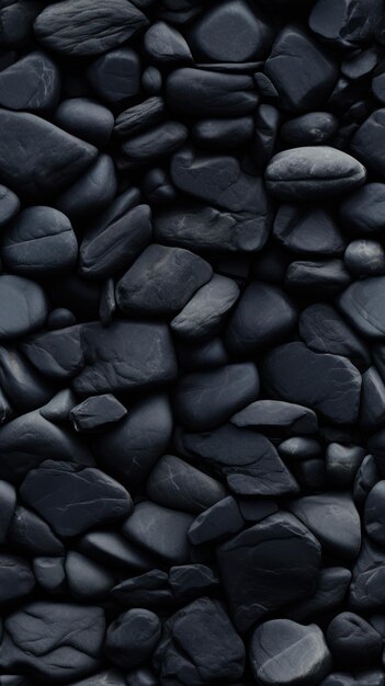 Black Plain Stone Background Ultra Realistic High Detail AI Generated