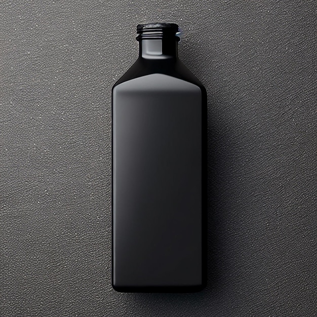 Black plastic Bottle