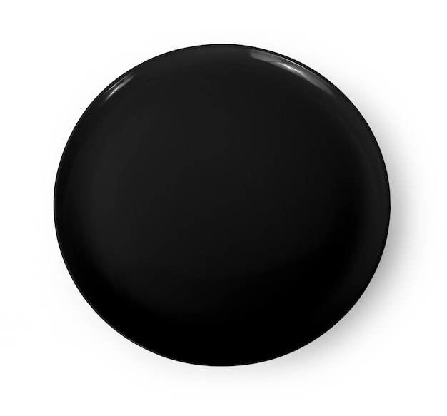 черная пластина, изолированные на белом фоне.