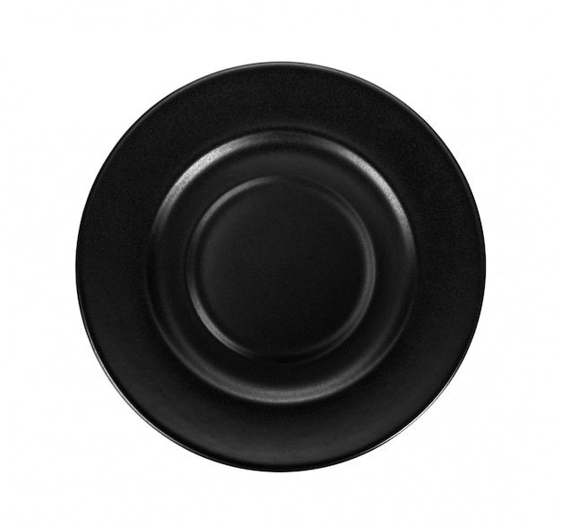 Black plate on white wall