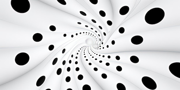 Фото Черная точка на белом фоне в стиле прецизионных линий
