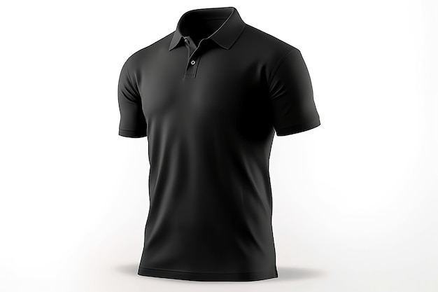 черная рубашка поло мужская повседневная деловая модель