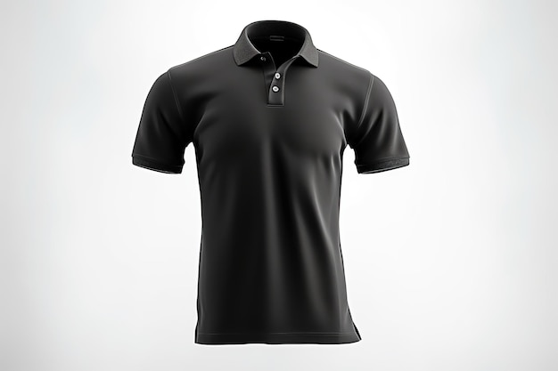 Premium Photo | Black polo shirt mens casual business mockup