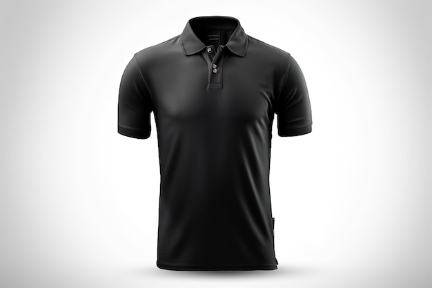 black polo shirt mens casual business mockup