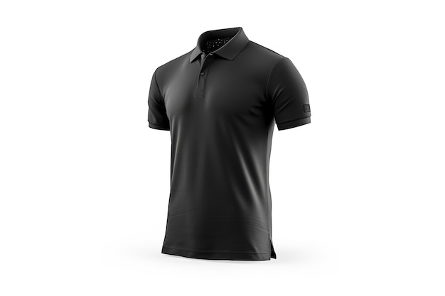 Photo black polo shirt mens casual business mockup