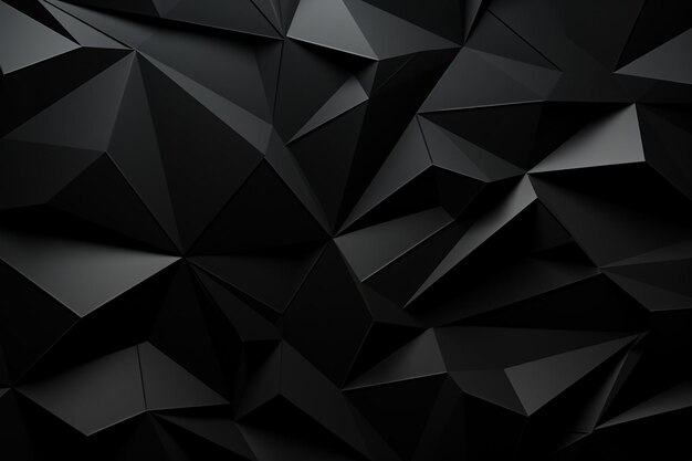 Black polygonal background