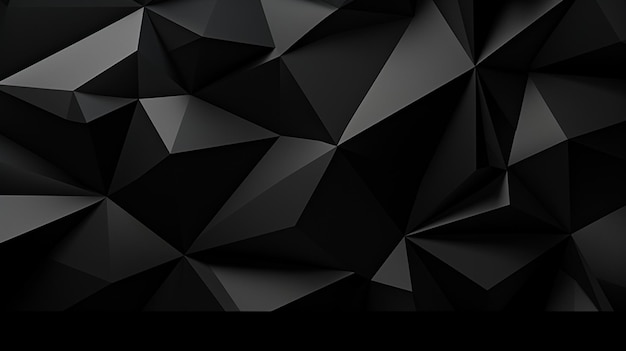 Photo black polygonal mosaic background business concept templates low poly background creative design triangular design