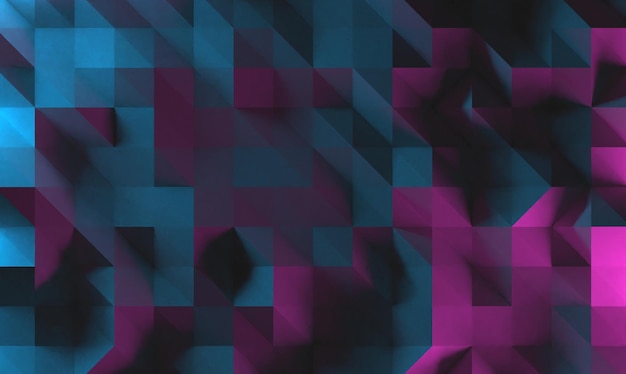 Черная многоугольная поверхность 3D рендеринг фона Футуристический дизайн HUD backgroundmesh современный роскошный футуристический технологический фон Game tech широкий баннер векторная иллюстрация