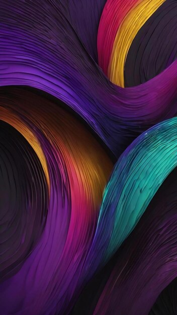 A black and purple background with a pattern of wavy lines and the words'rainbow '