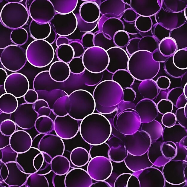 Black and purple circles background