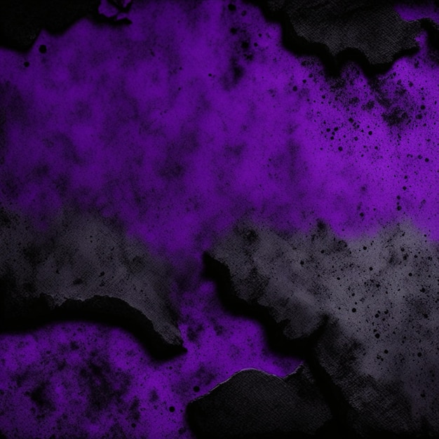 Photo black and purple grunge abstract concrete wall background