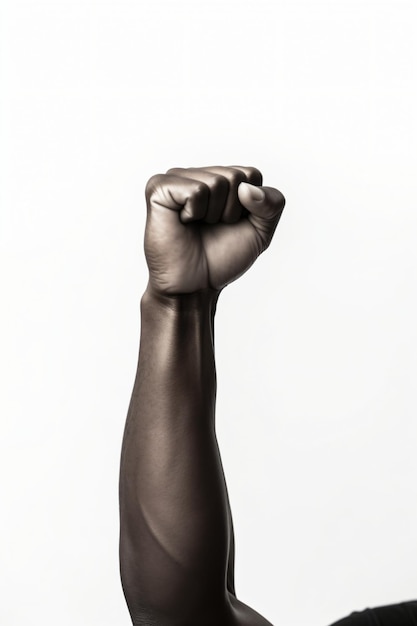 Black Raised fist BLM fist in the air