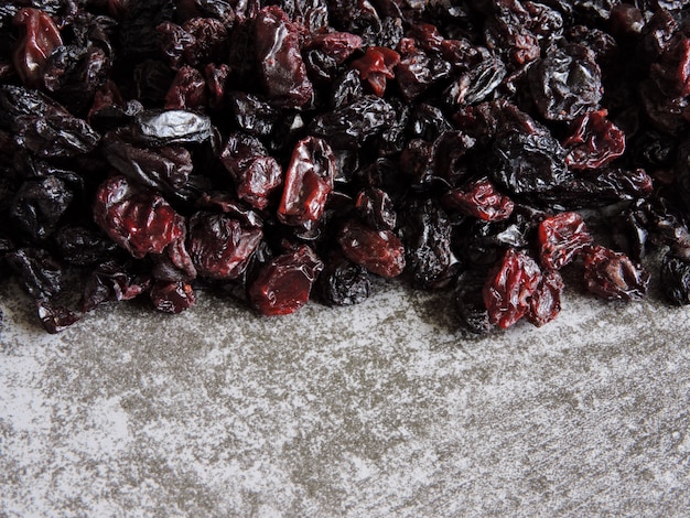 Black raisins. Sun dried raisins.