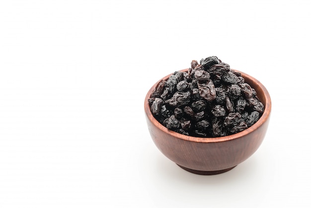 black raisins on white