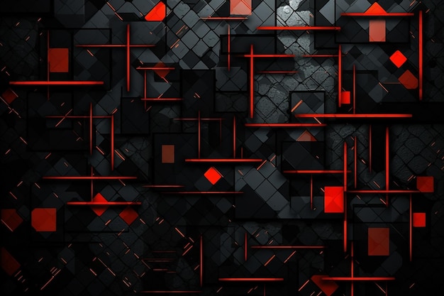 Black and red abstract background