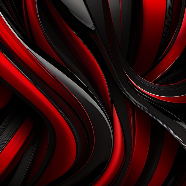 Black And Red Abstract Wallpaper AI Generated