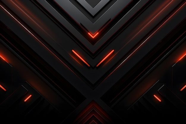 Black and red arrow dynamic lines wallpaper geometric background