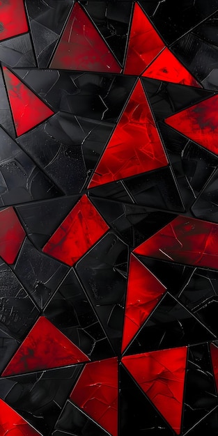 Foto sfondio geometrico nero e rosso