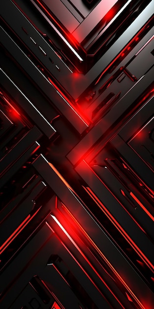 Photo black and red background geometric