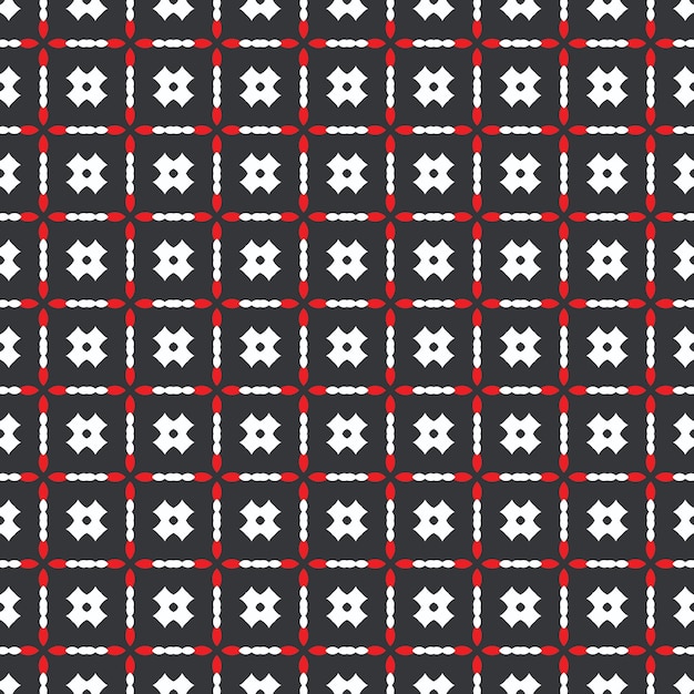 Photo a black and red checkered pattern with a red heart on a black background.