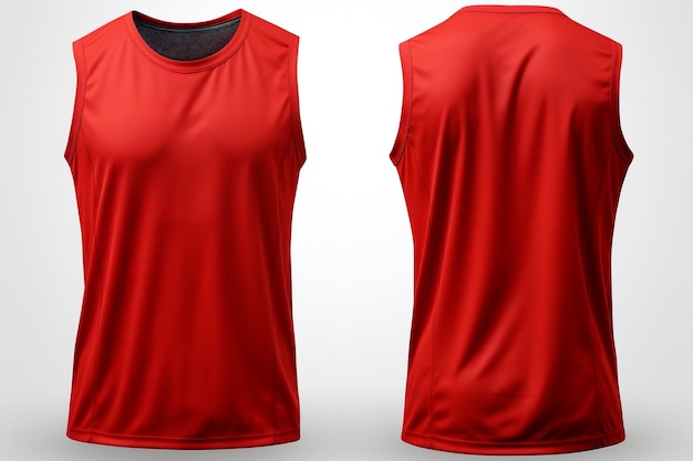 Black and Red Football Practice Vest in Generative AI