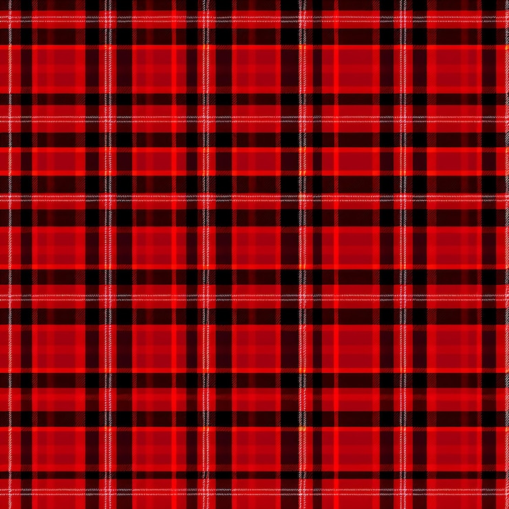 Photo black and red plaid pattern background texture ai generated