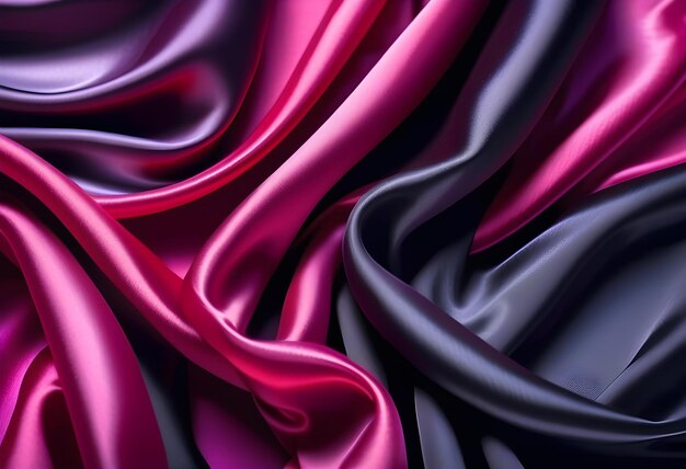 Black red purple silk satin background