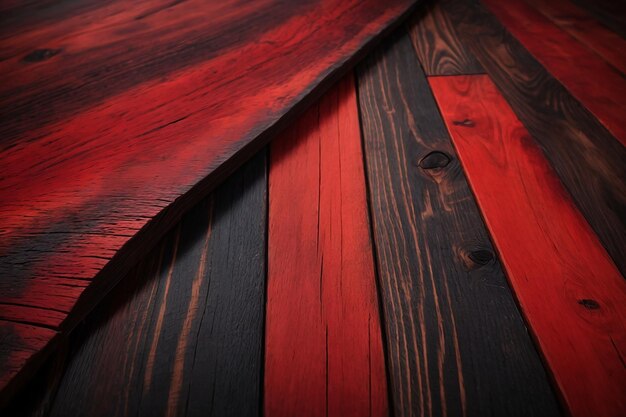 Black and red wood texture background