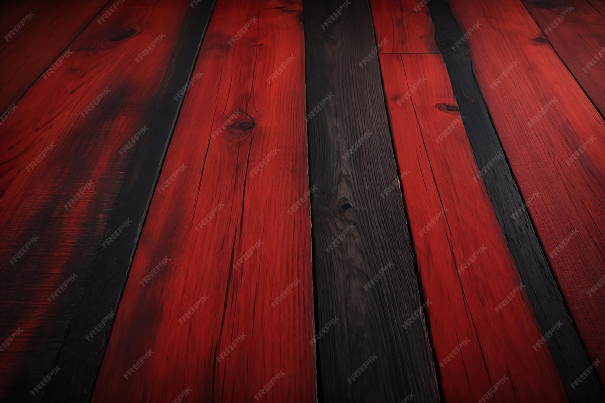 Premium AI Image | Black and red wood texture background