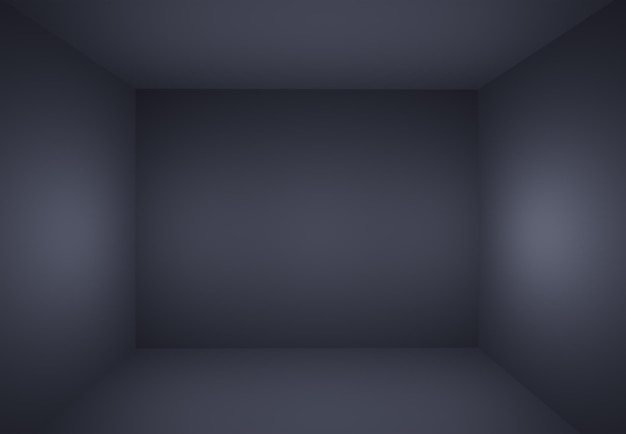 Photo black room in 3d render design