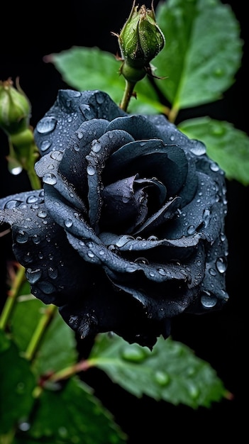 Le rose nere sono i fiori più belli del mondo.