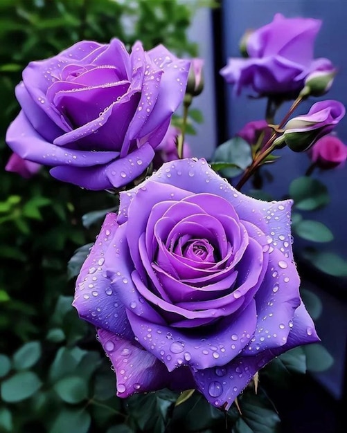 Black rosewhite rosepurple roseblue rose rose